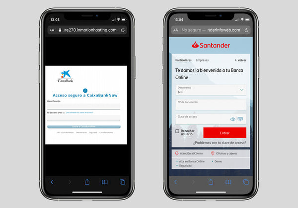 “Su cuenta ha sido bloqueada temporalmente”: así son las nuevas estafas SMS phishing que se hacen pasar por Santander y Caixabank